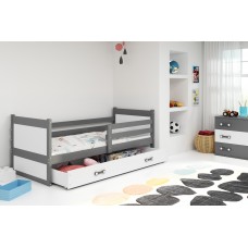 Gulta RICO 90x200 grafīts/balts